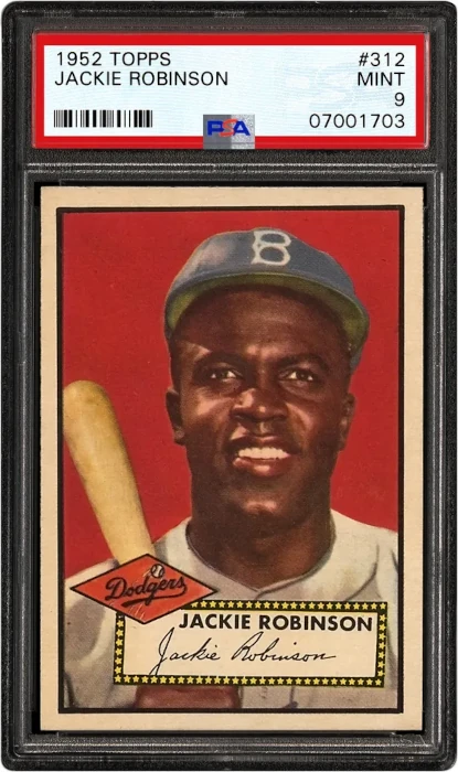 1952-topps-312-jackie-robinson-mint-9 PSA