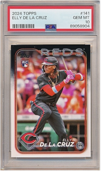 Elly De La Cruz 2024 #141 Topps Rookie Base PSA 10 - MarketSnap Report