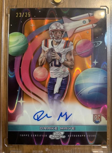 Drake Maye Topps Cosmic Auto